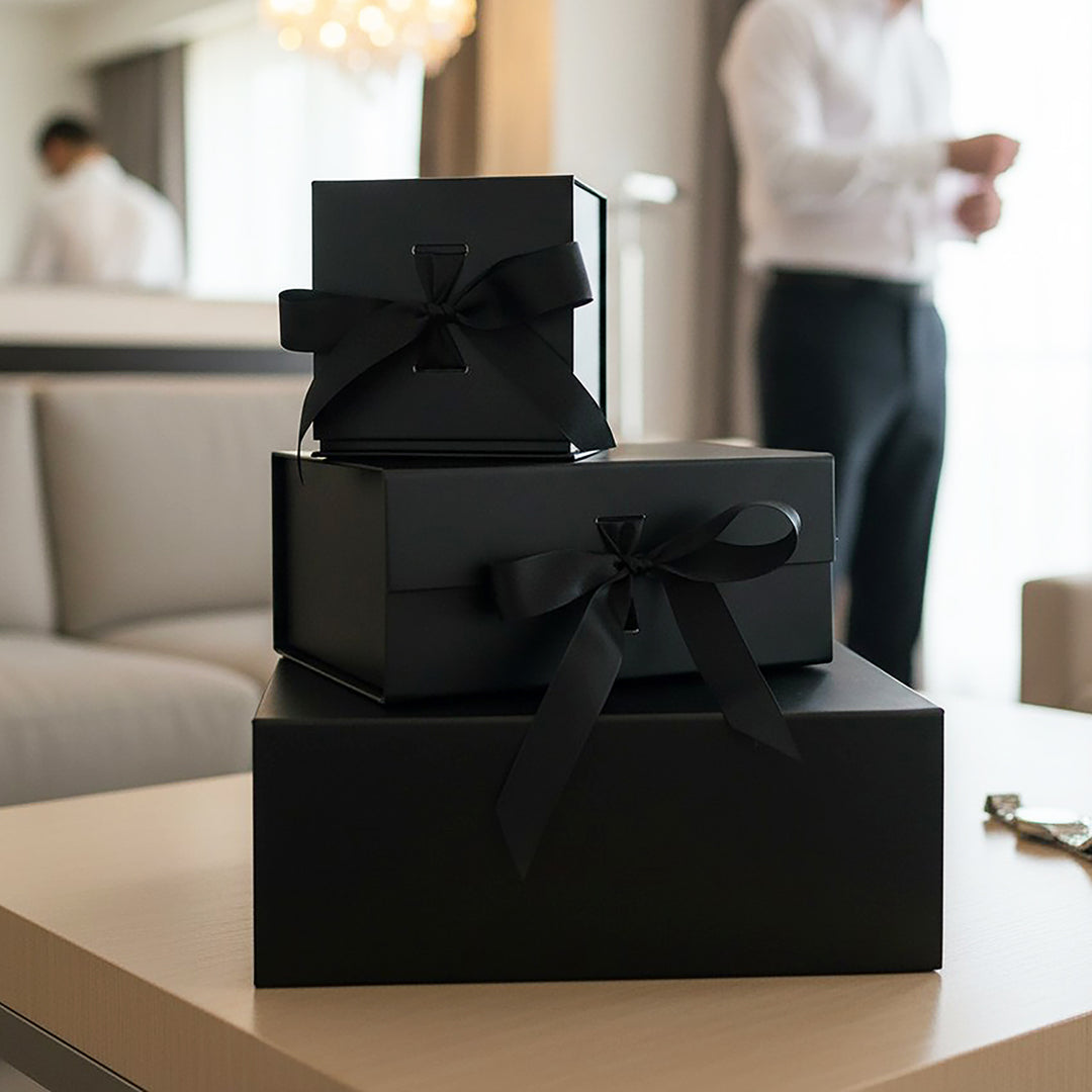 Personalised Groom Black Wedding Gift Box