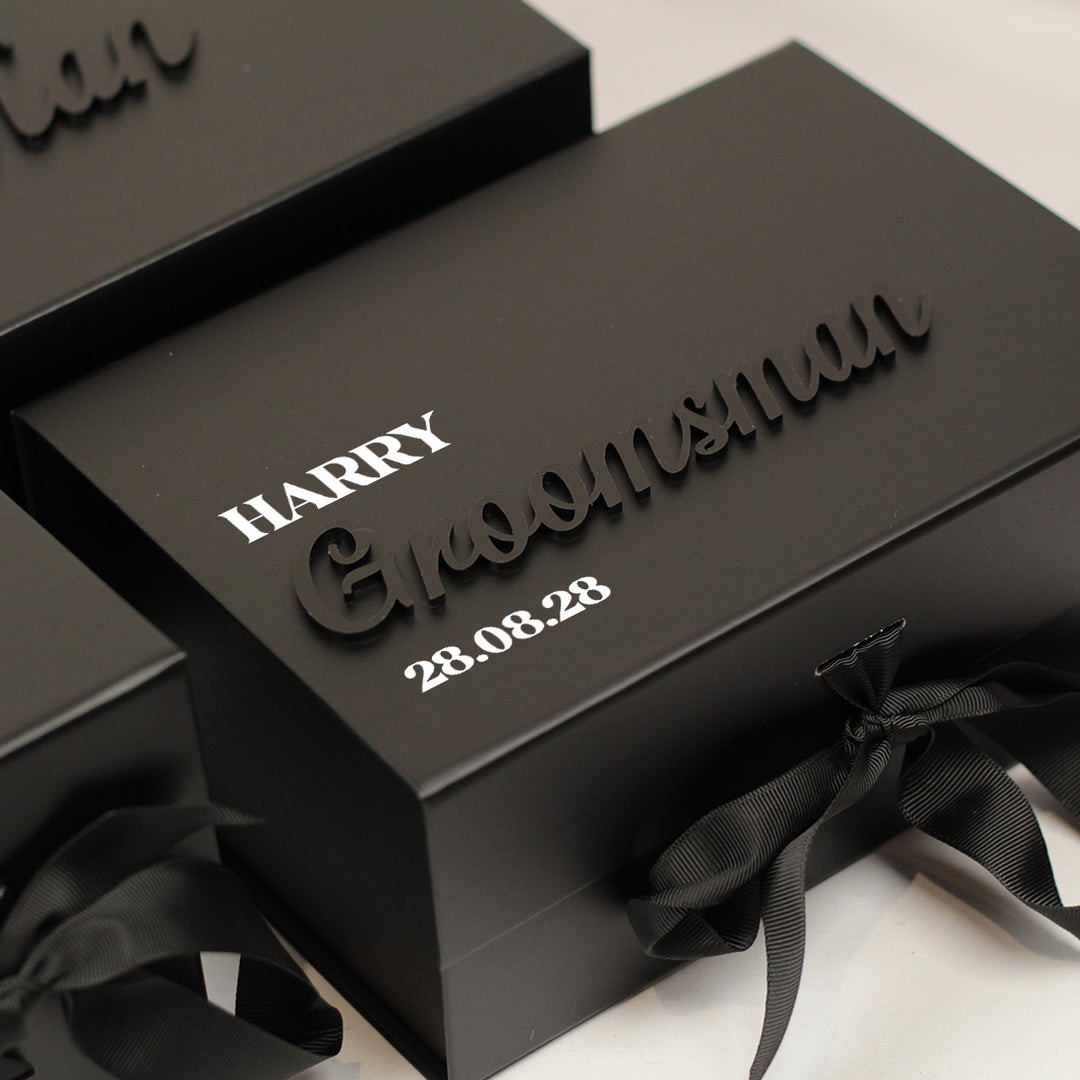 Groomsman Wedding Thank You Gift Box