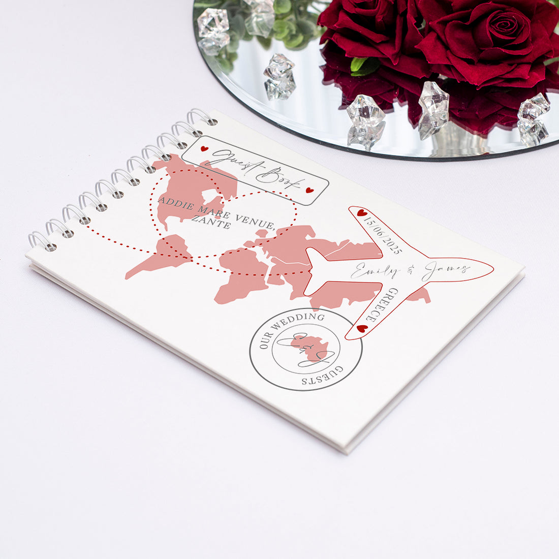 Destination Wedding World Map Guest Book