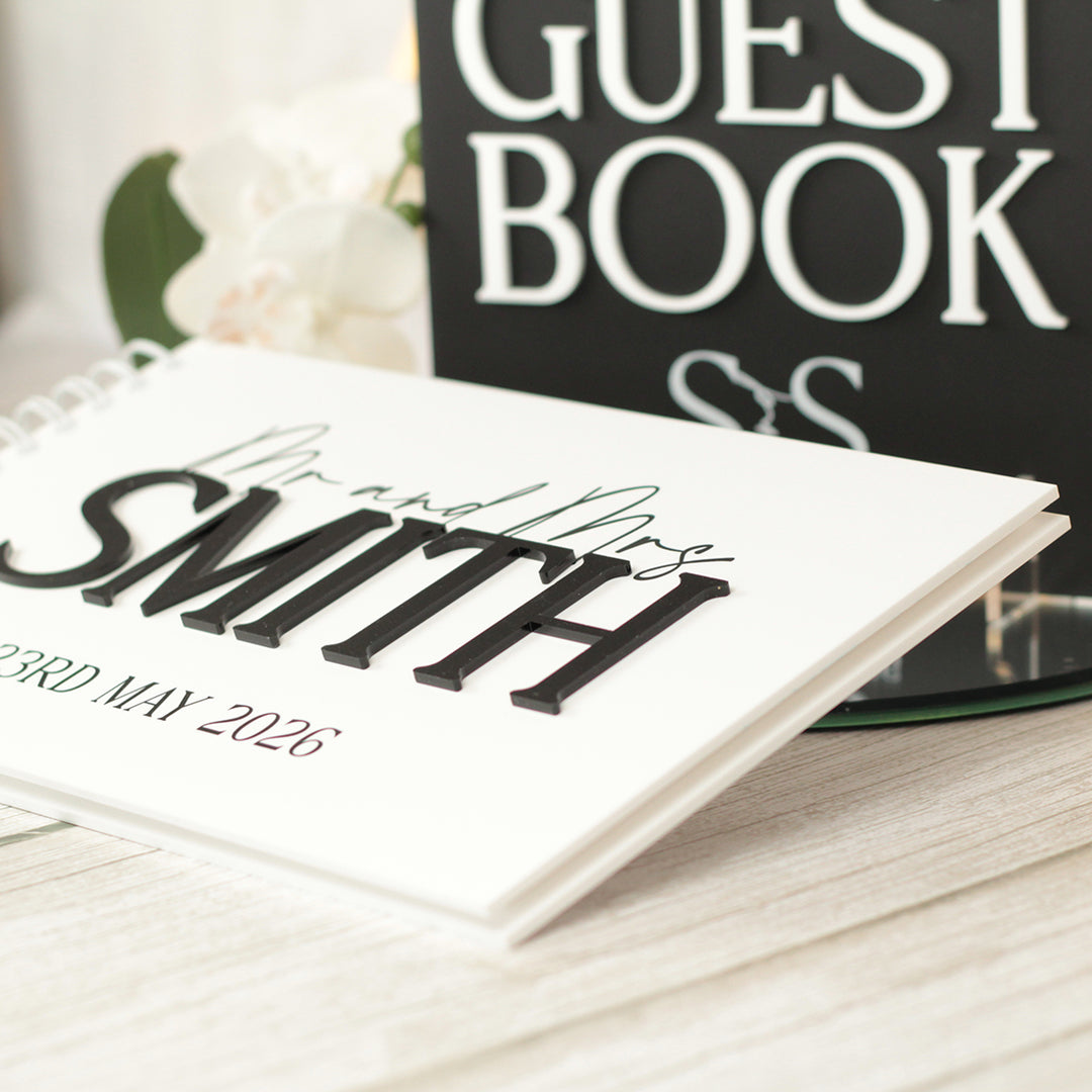 Manhattan Acrylic Wedding Guest Book