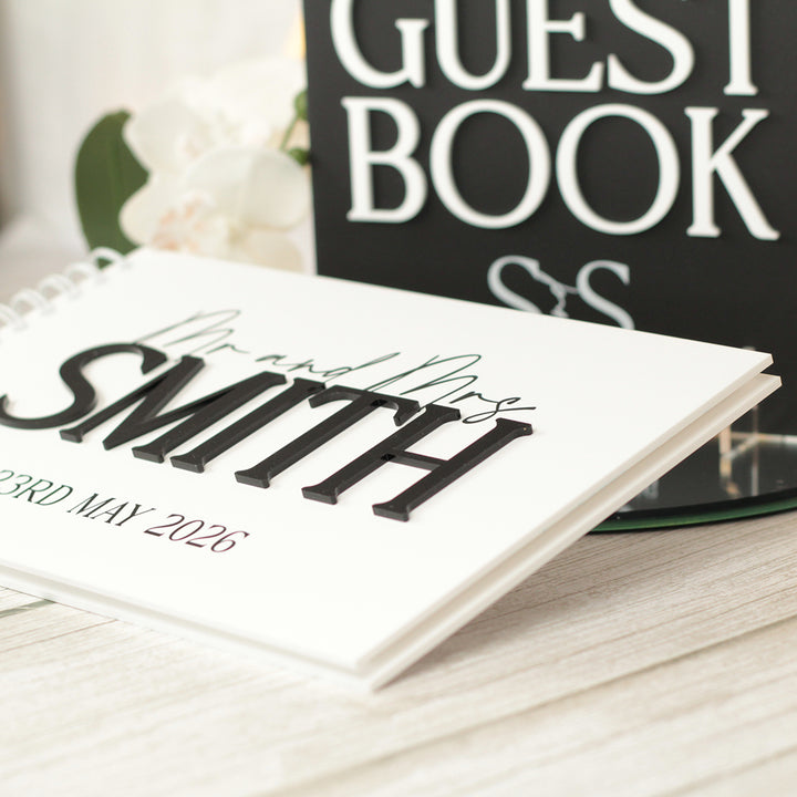 Manhattan Acrylic Wedding Guest Book