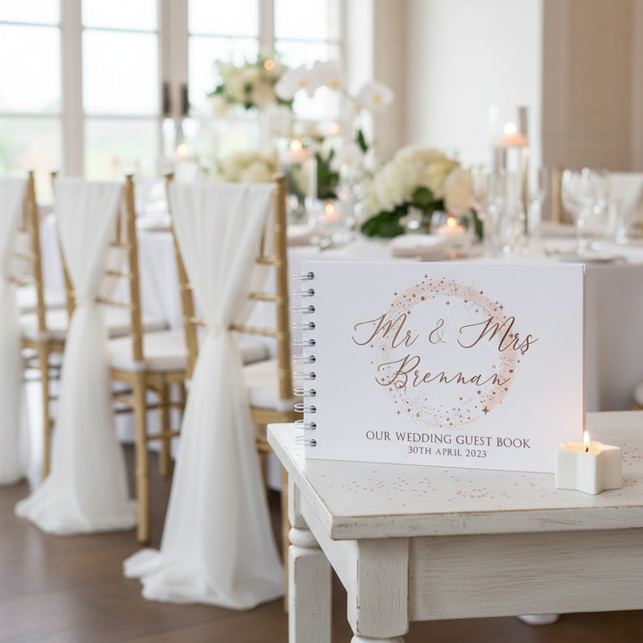 Sparkly Circle Wedding Card Post Box