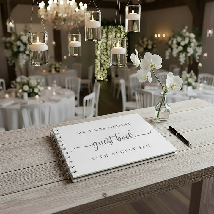 Classic Script Wedding Card Post Box