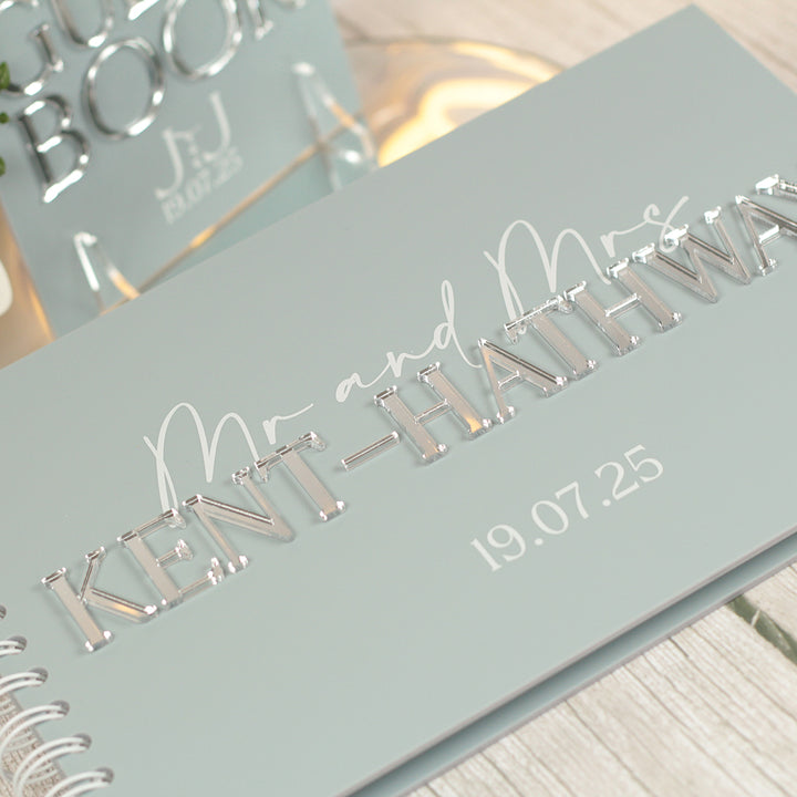 Manhattan Acrylic Wedding Guest Book