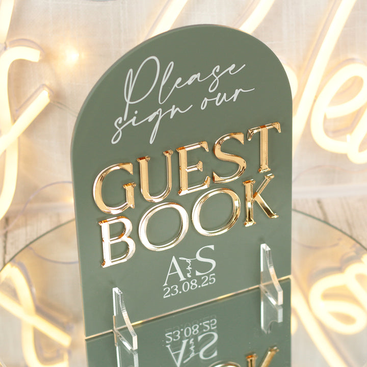 Manhattan Sign Our Guest Book Acrylic Sign