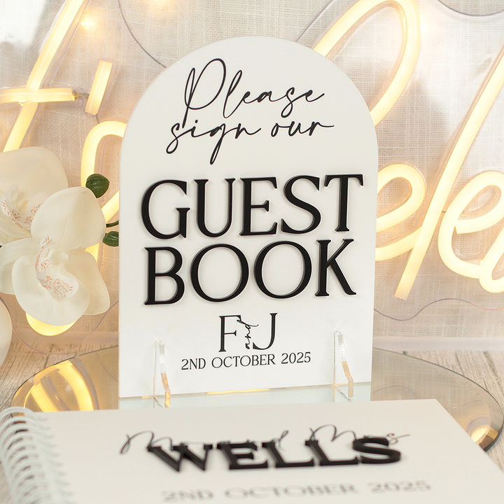 Manhattan Sign Our Guest Book Acrylic Sign