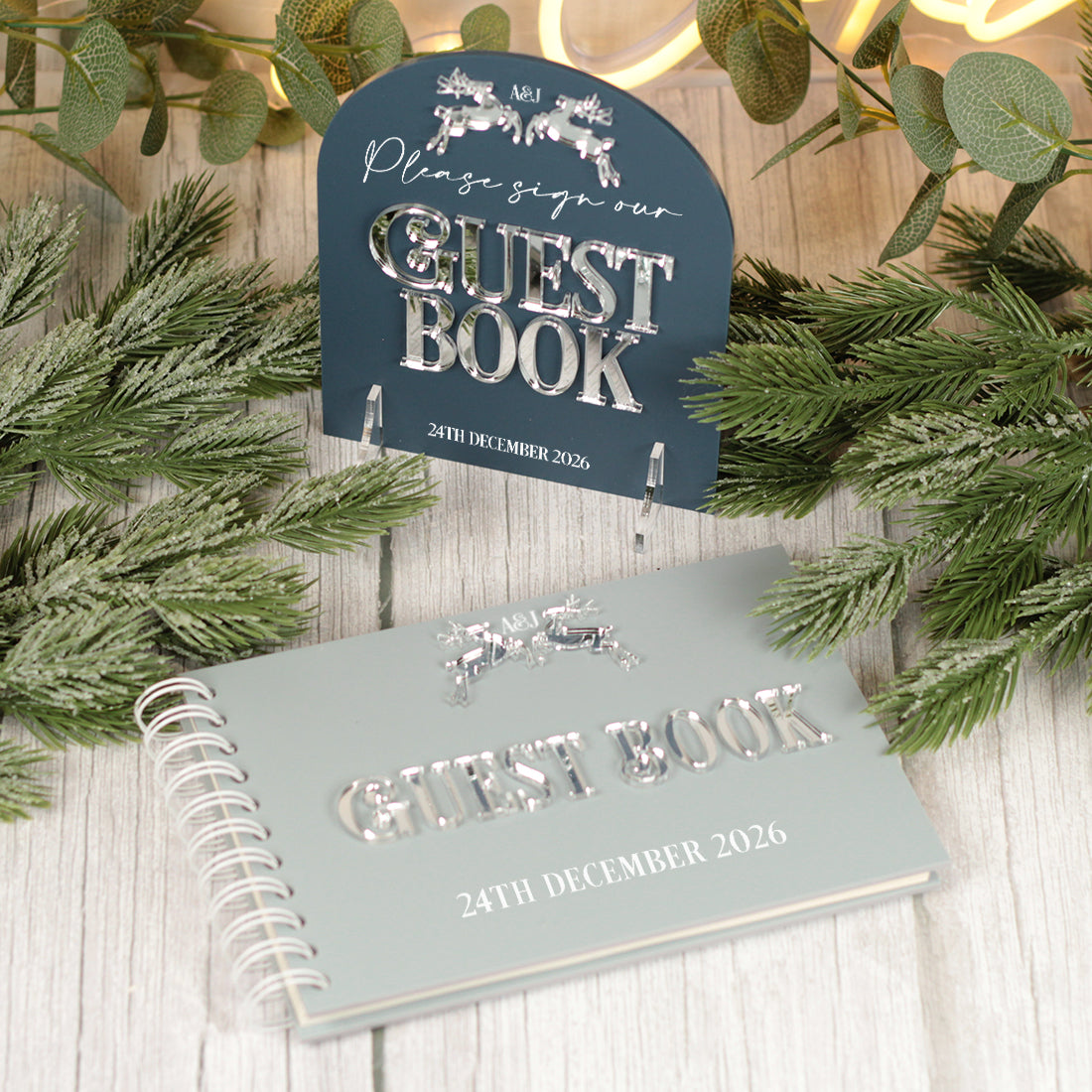 Noelle Acrylic Wedding Guest Book