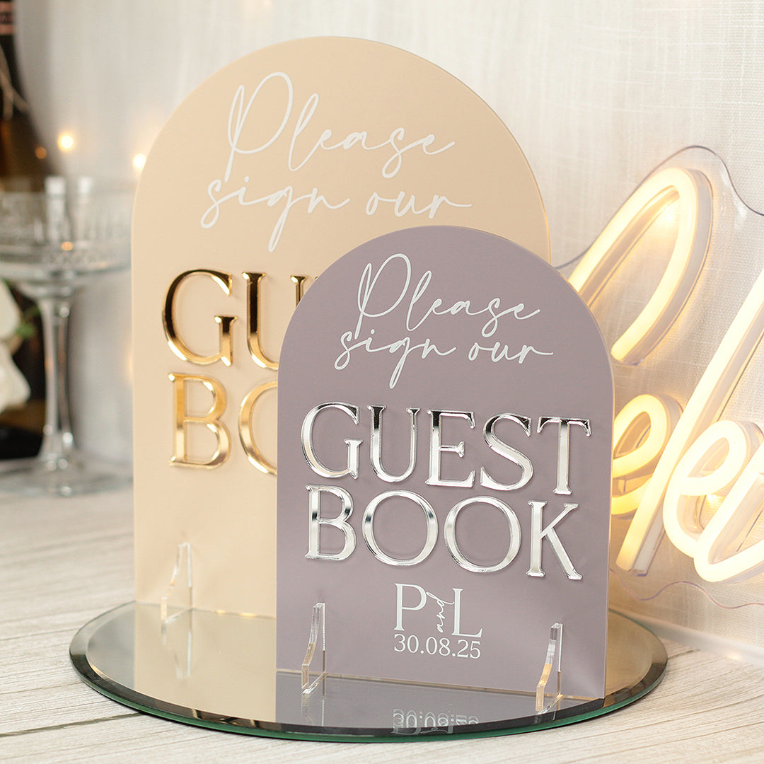 Manhattan Sign Our Guest Book Acrylic Sign