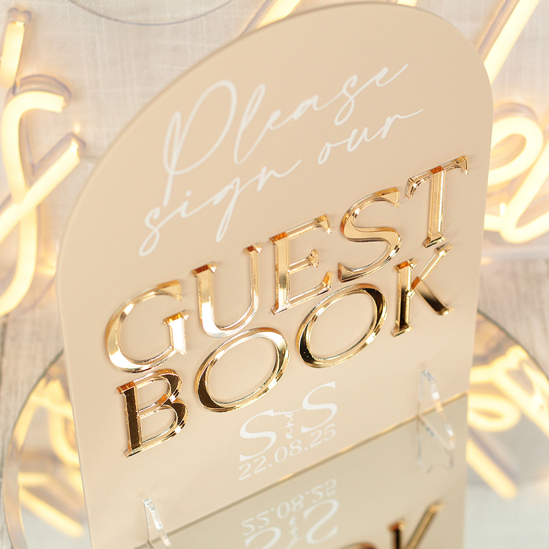Manhattan Sign Our Guest Book Acrylic Sign