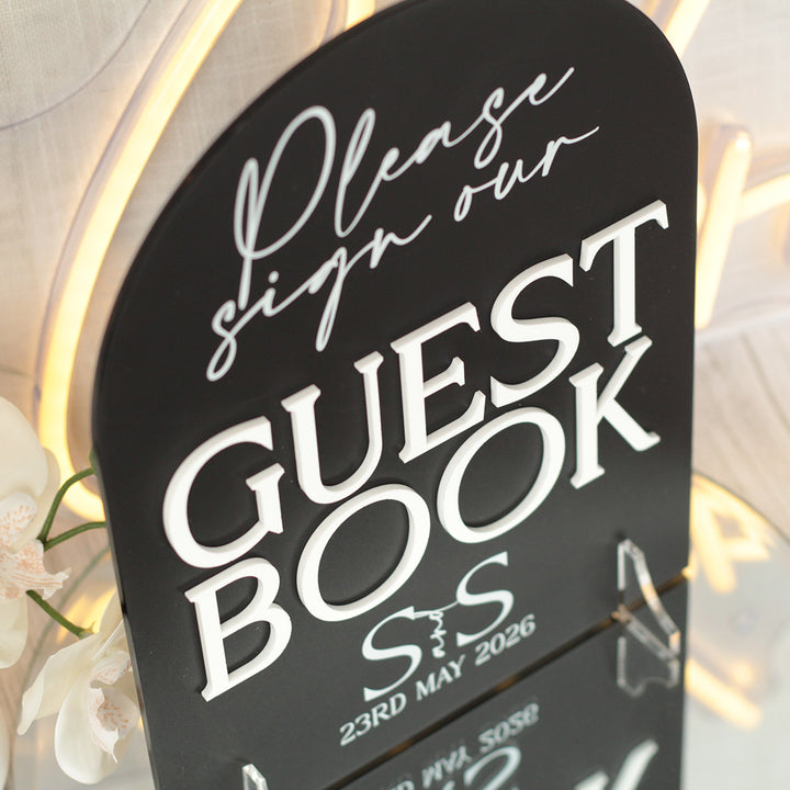Manhattan Sign Our Guest Book Acrylic Sign