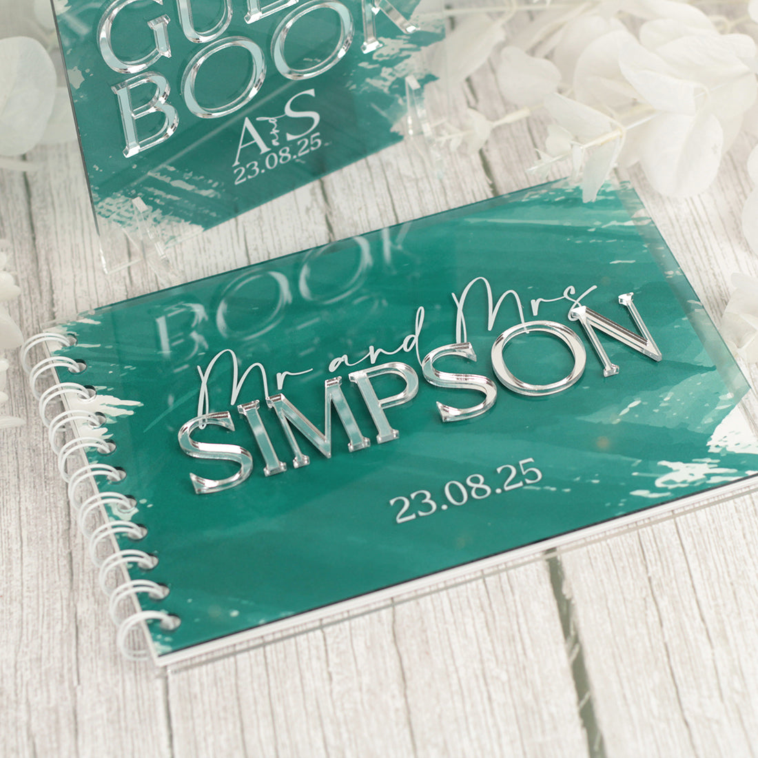 Colour Splash Acrylic Guest Book