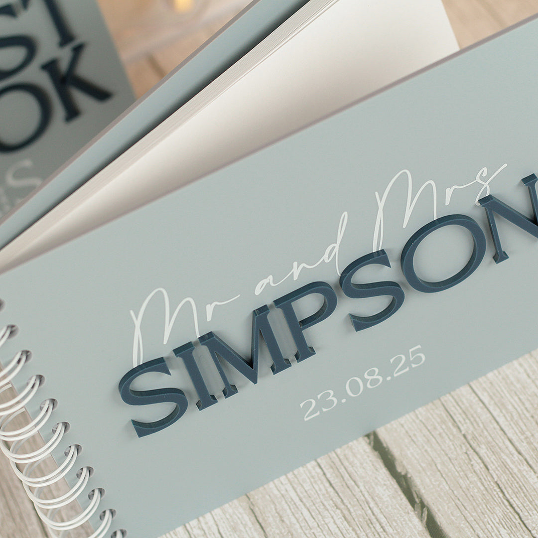Manhattan Acrylic Wedding Guest Book