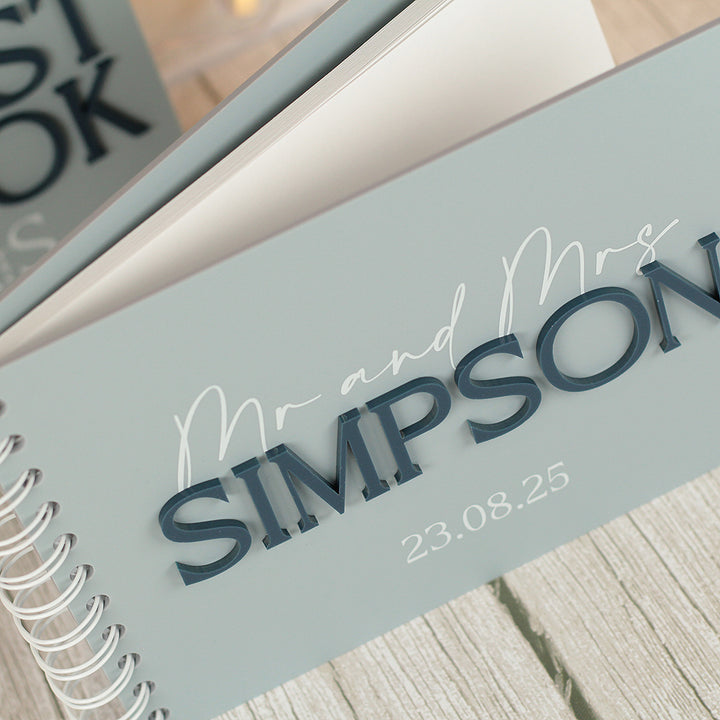 Manhattan Acrylic Wedding Guest Book