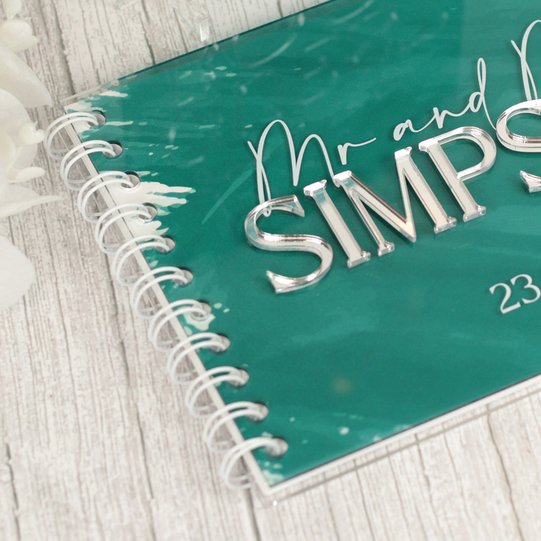 Colour Splash Acrylic Guest Book