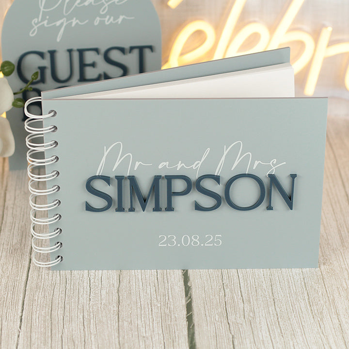 Manhattan Acrylic Wedding Guest Book