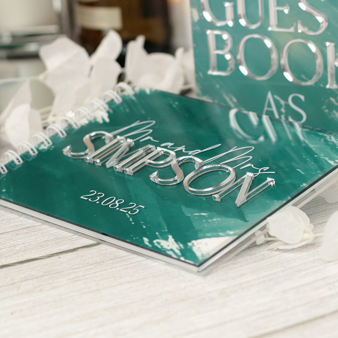 Colour Splash Acrylic Guest Book