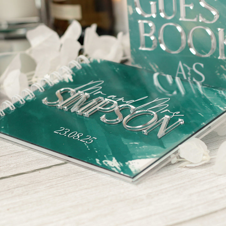 Colour Splash Acrylic Guest Book