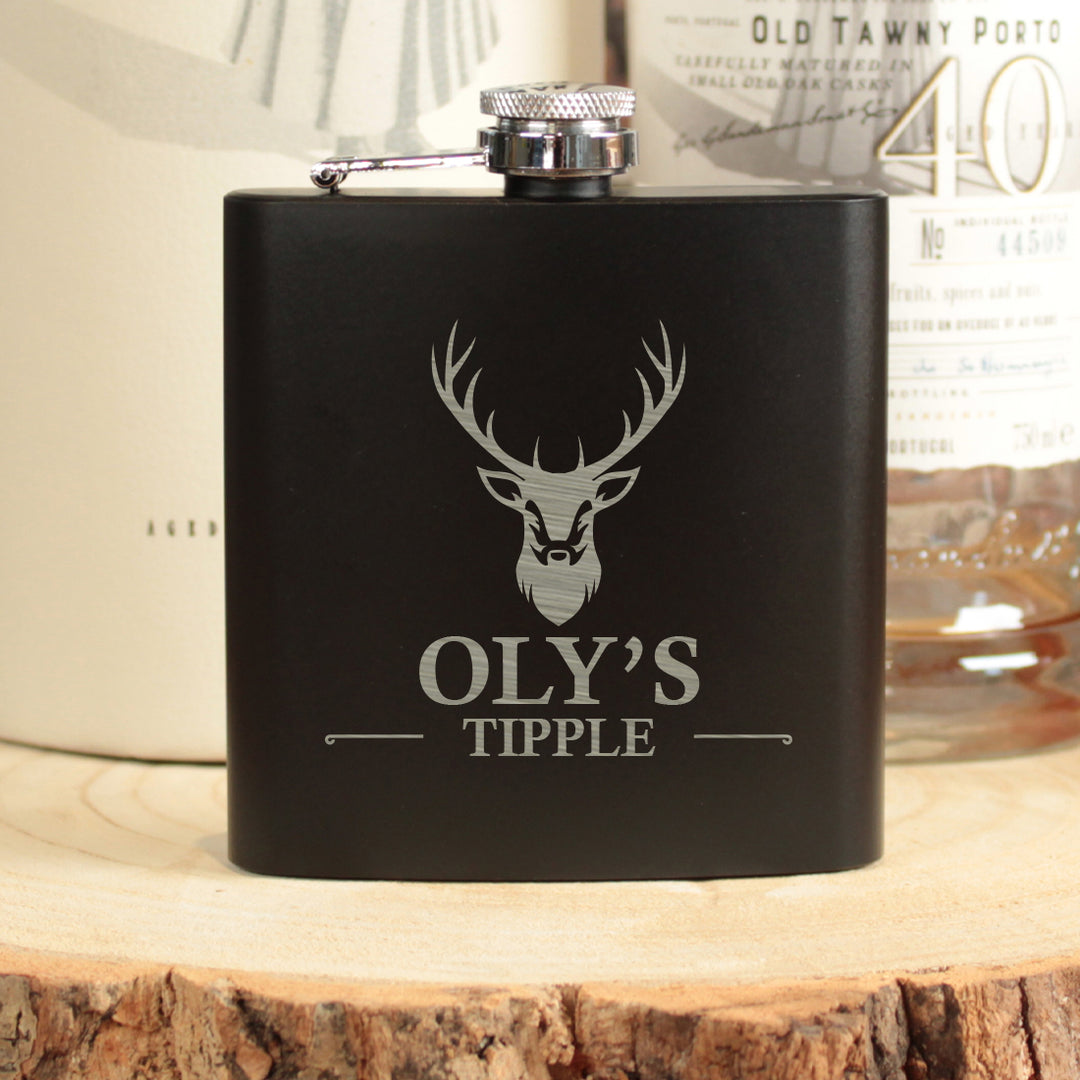 Wedding Stag Groomsmen Hip Flask Gift-Weddings by Lumi