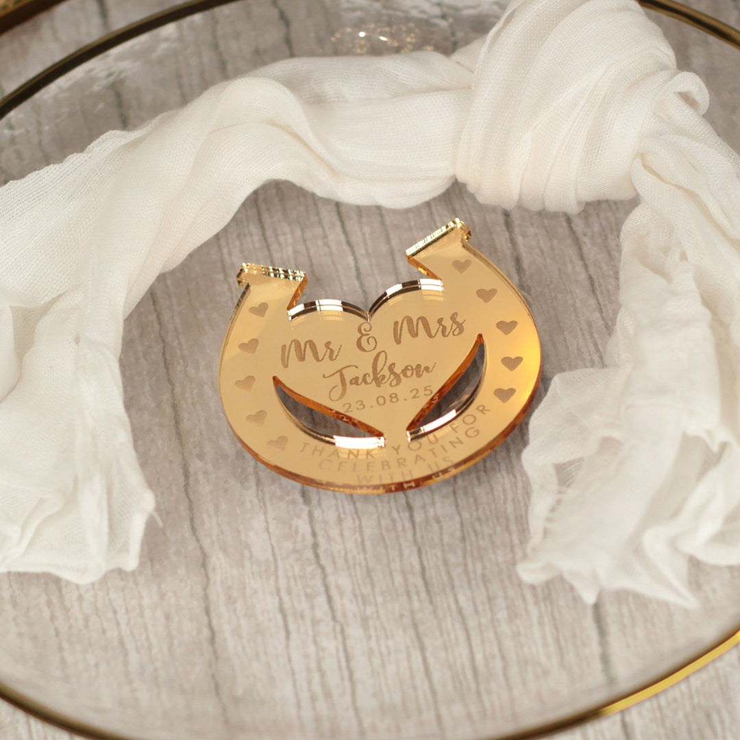 Horseshoe Wedding Favour Magnet-Weddings by Lumi