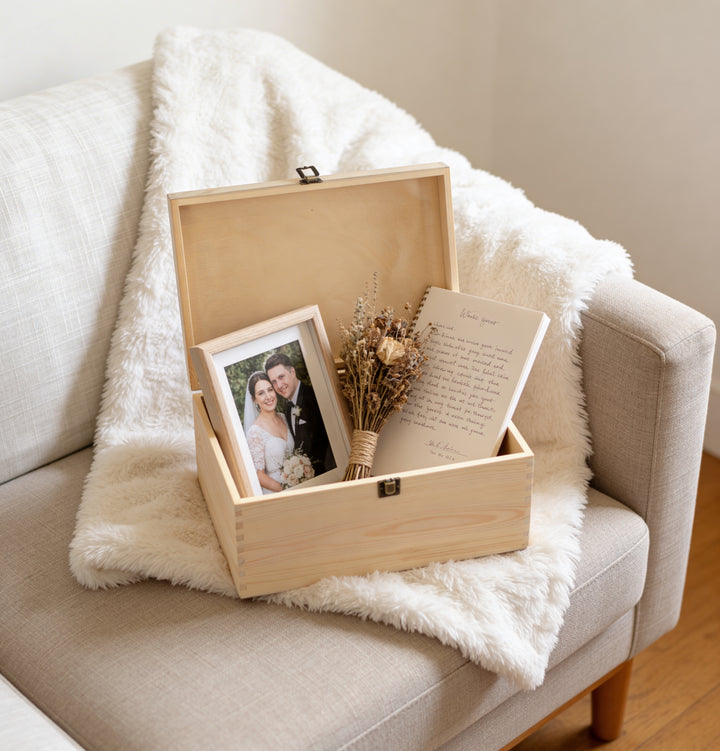 Eucalyptus Large Wooden Keepsake Box