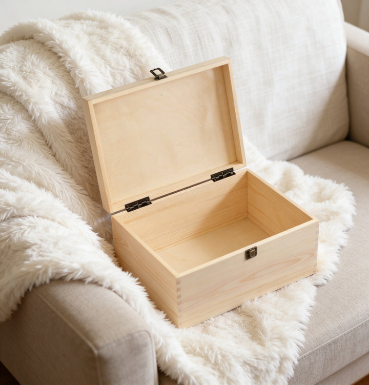 Eucalyptus Large Wooden Keepsake Box