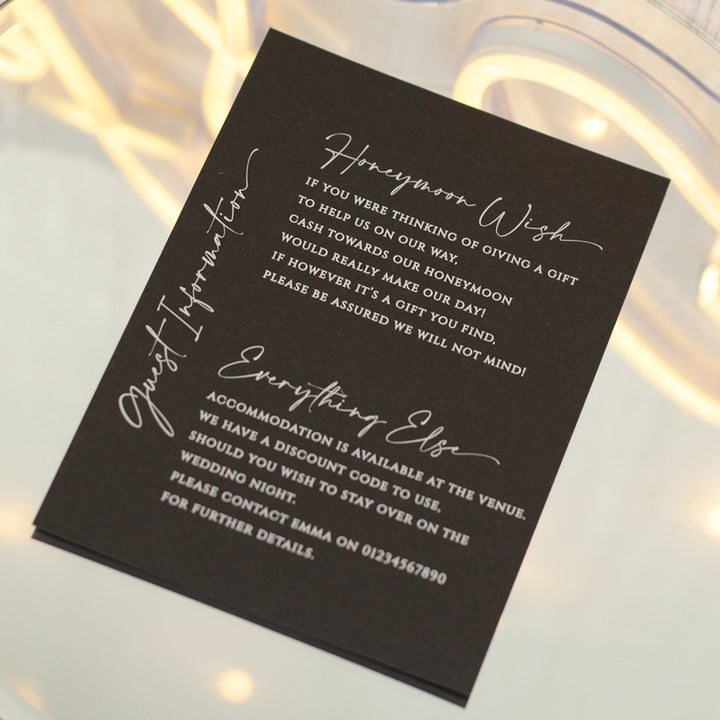 Manhattan Acrylic Wedding Invitation Magnets &amp; Cards