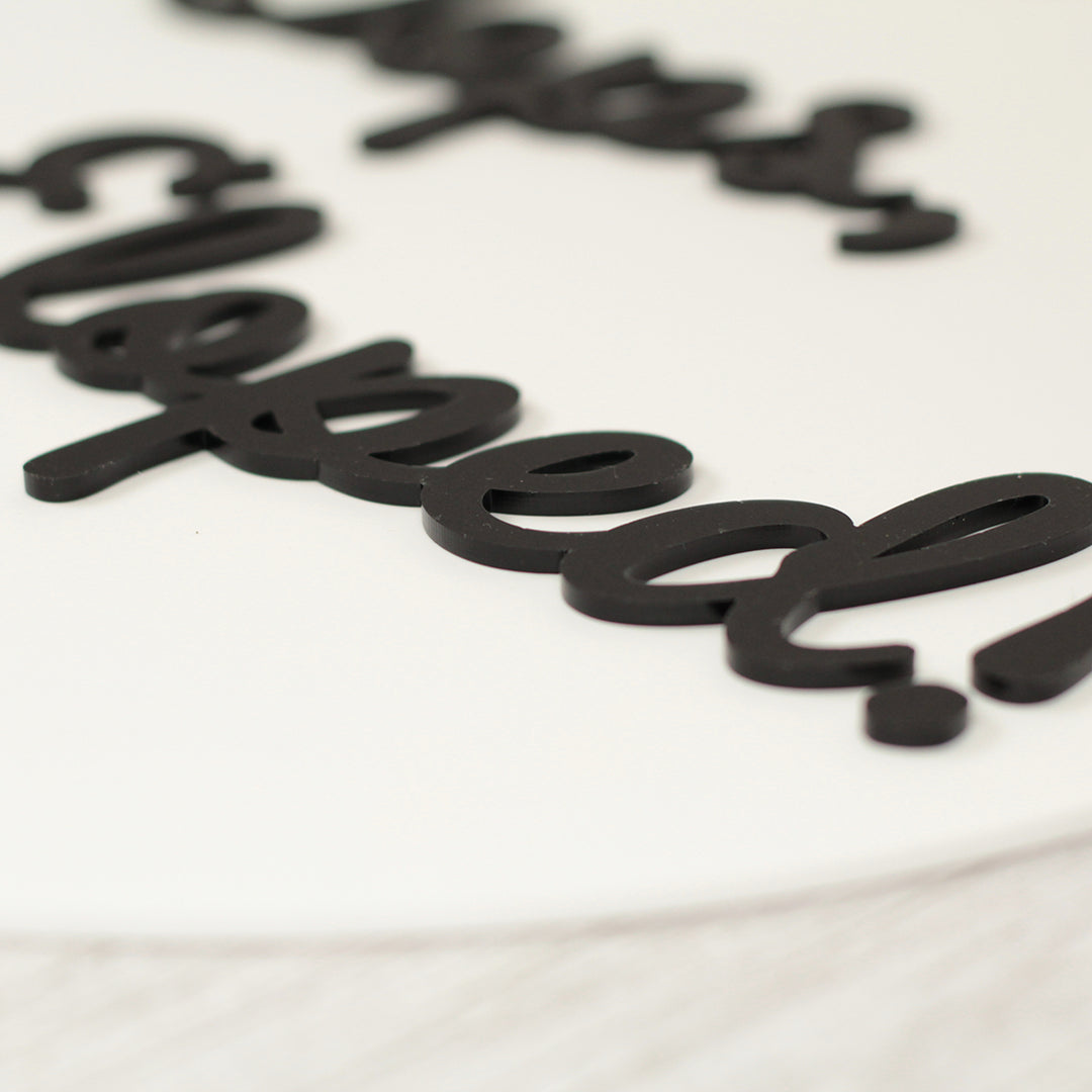 We Eloped Wedding Photo Acrylic 3D Sign Board