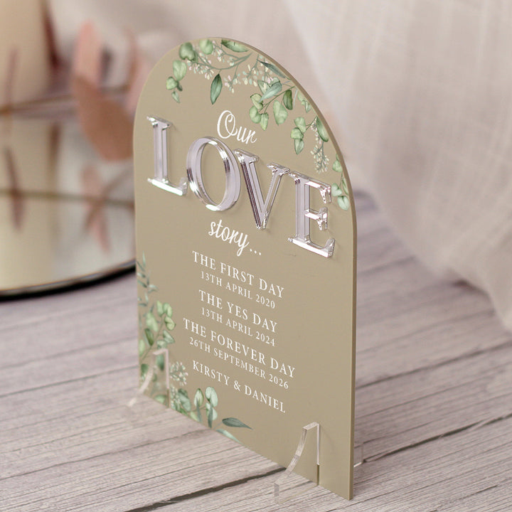 Eucalyptus Love Story Sign