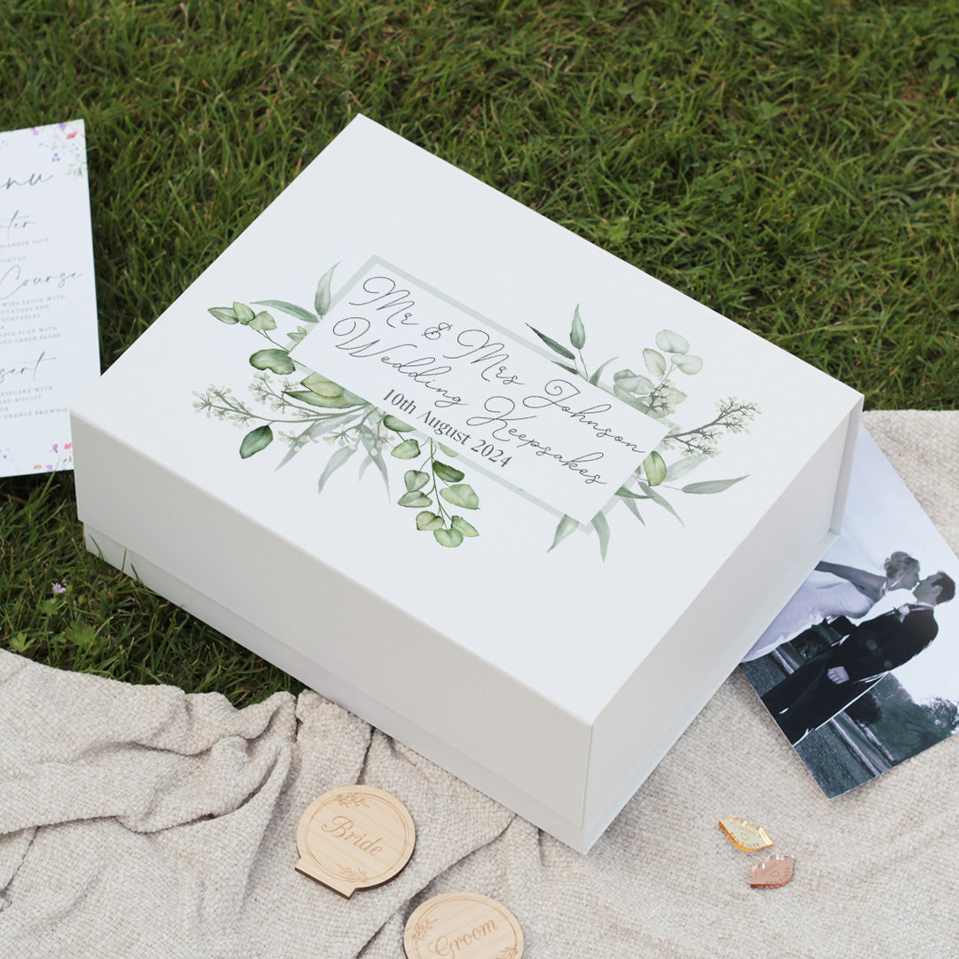 Eucalyptus Wedding Memory Box
