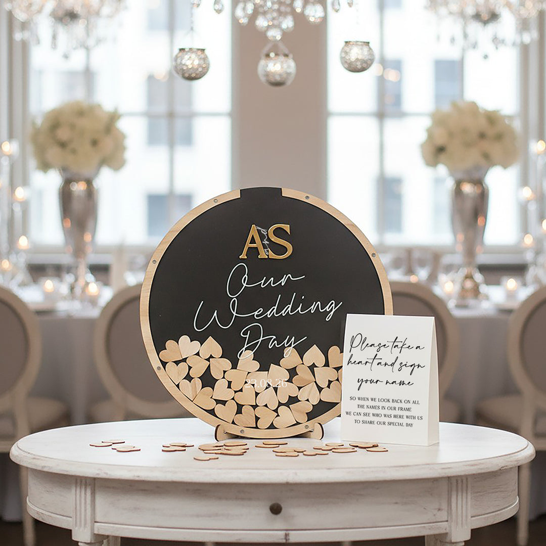 Manhattan Wedding Drop Frame Guest Book Alternative