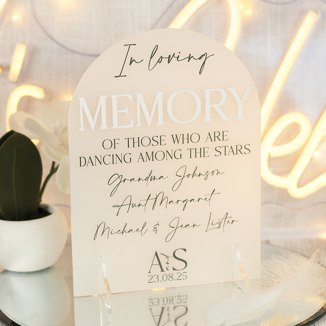 Manhattan Acrylic Memorial Sign