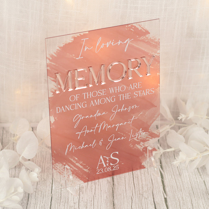 Colour Splash Memorial Acrylic Sign