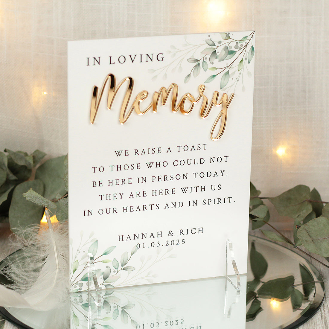 Table Top Sign Bundle: Botanical Wreath