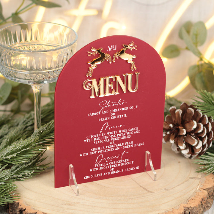 Noelle Acrylic Food Menu Sign