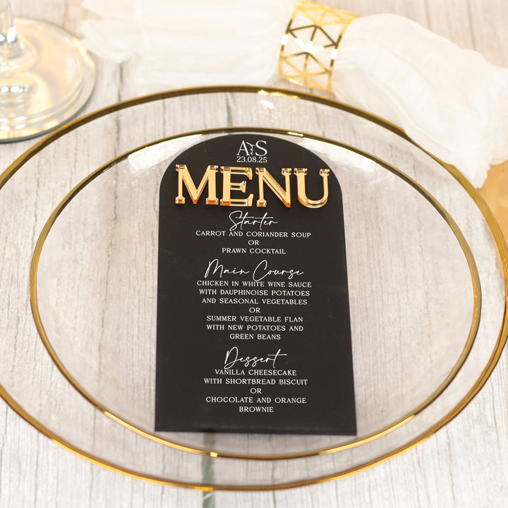 Manhattan Acrylic Food Menu