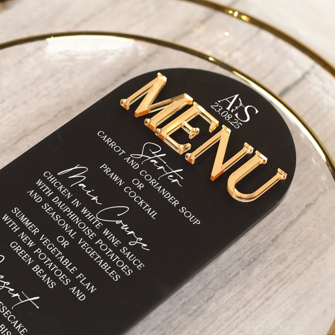 Manhattan Acrylic Food Menu