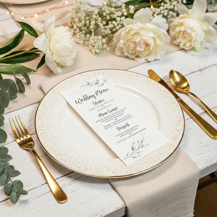 Botanical Wreath Menu Postcard