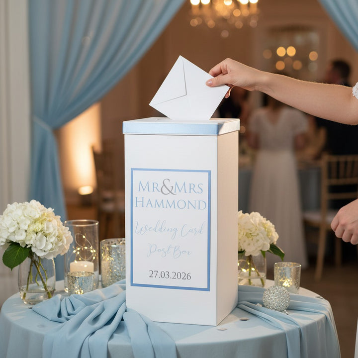 Mr &amp; Mrs Wedding Card Post Box