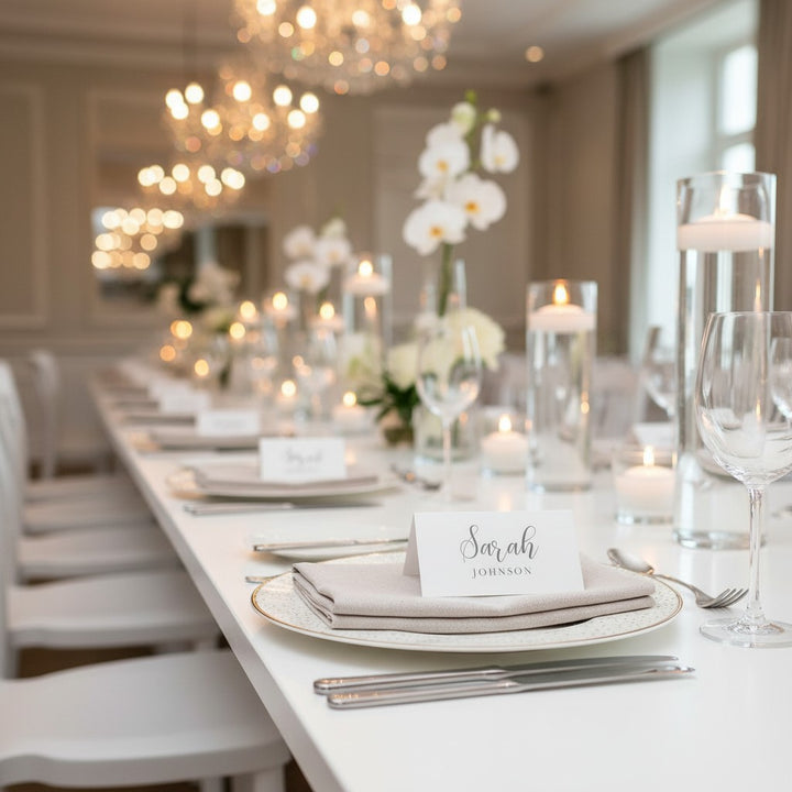 Classic Script Place Card