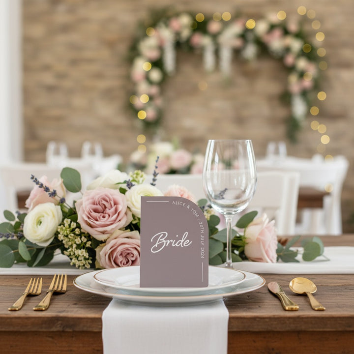 Modern Arch Pastel Acrylic Place Setting