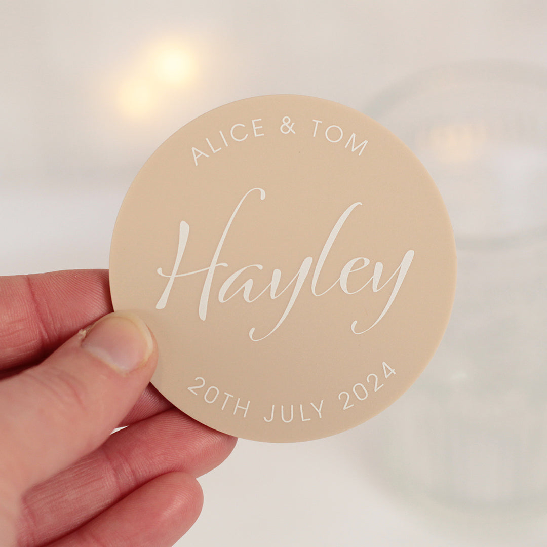 Elegant Script Acrylic Place Setting-Weddings by Lumi