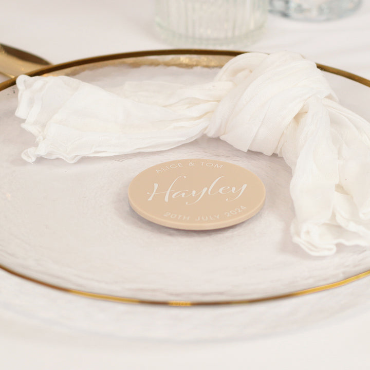 Elegant Script Acrylic Place Setting-Weddings by Lumi