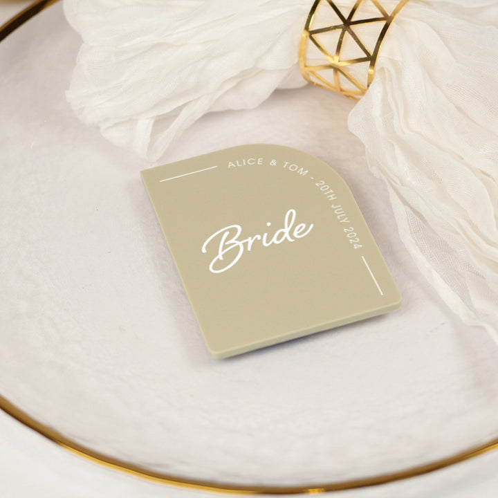 Modern Arch Pastel Acrylic Place Setting-Weddings by Lumi
