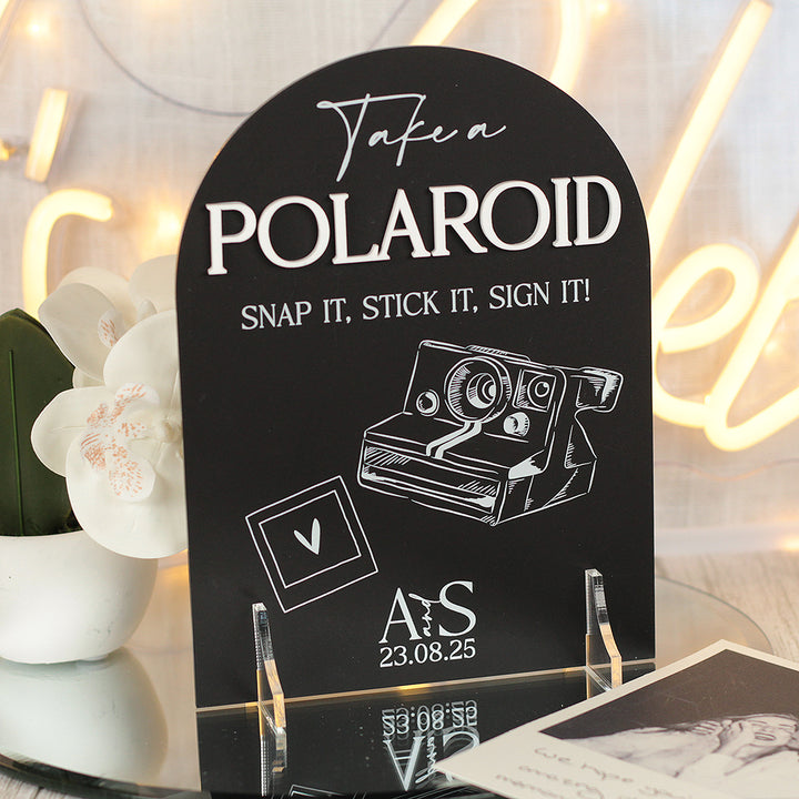Manhattan Camera Photo Guest Book Acrylic Sign