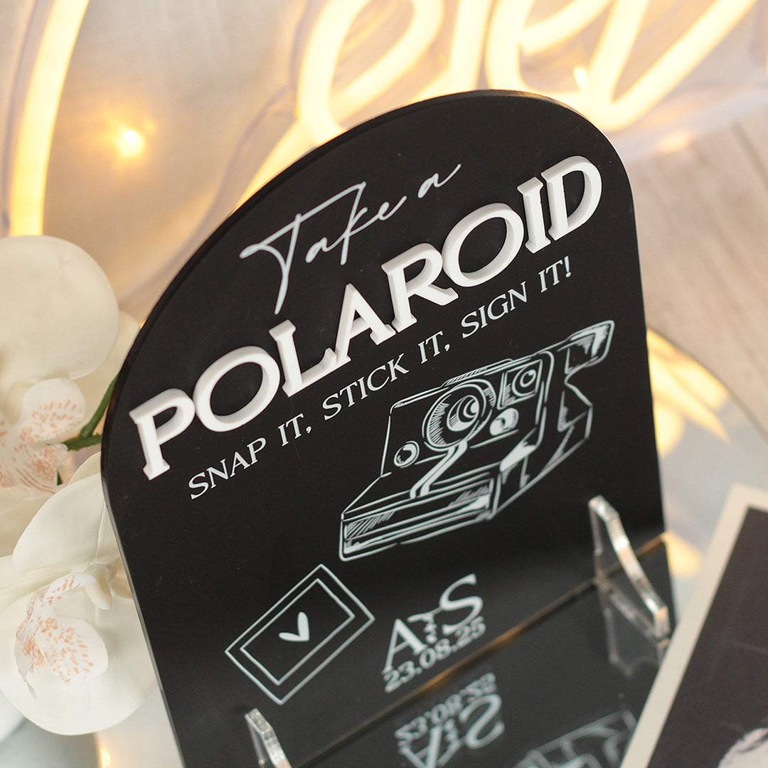Manhattan Camera Photo Guest Book Acrylic Sign