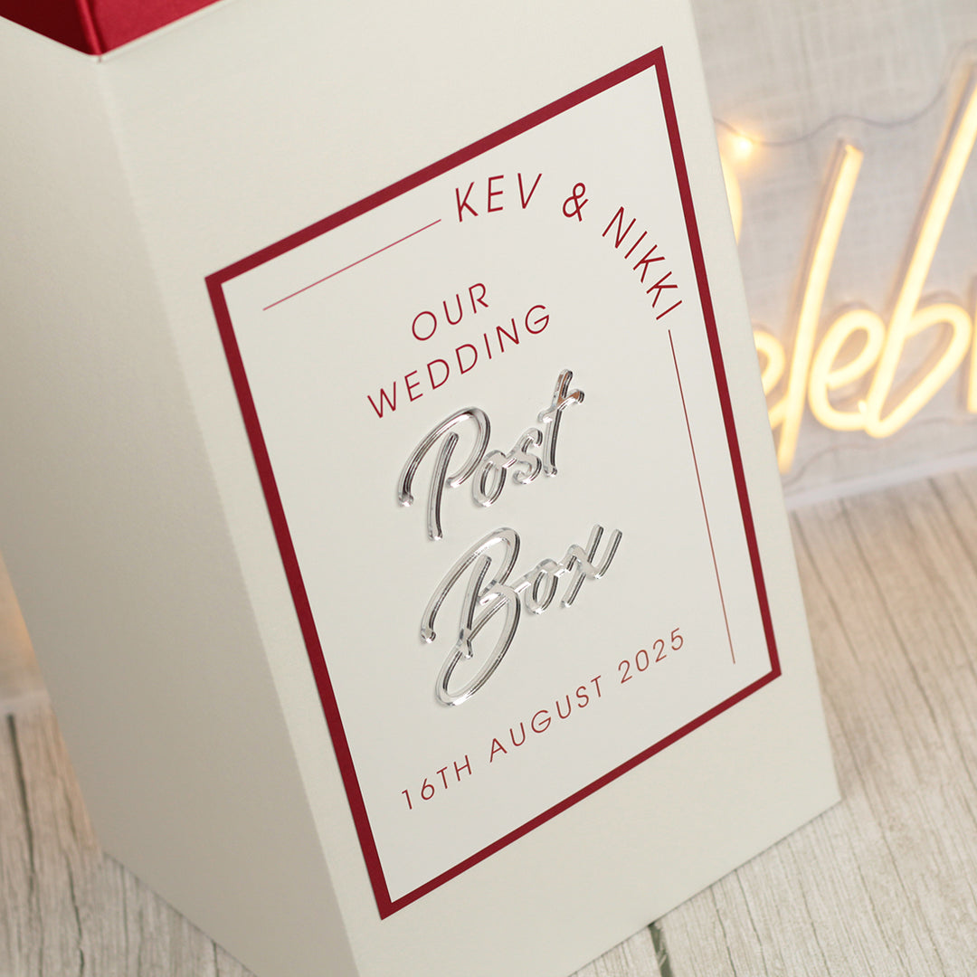Modern Arch Wedding Card Post Box
