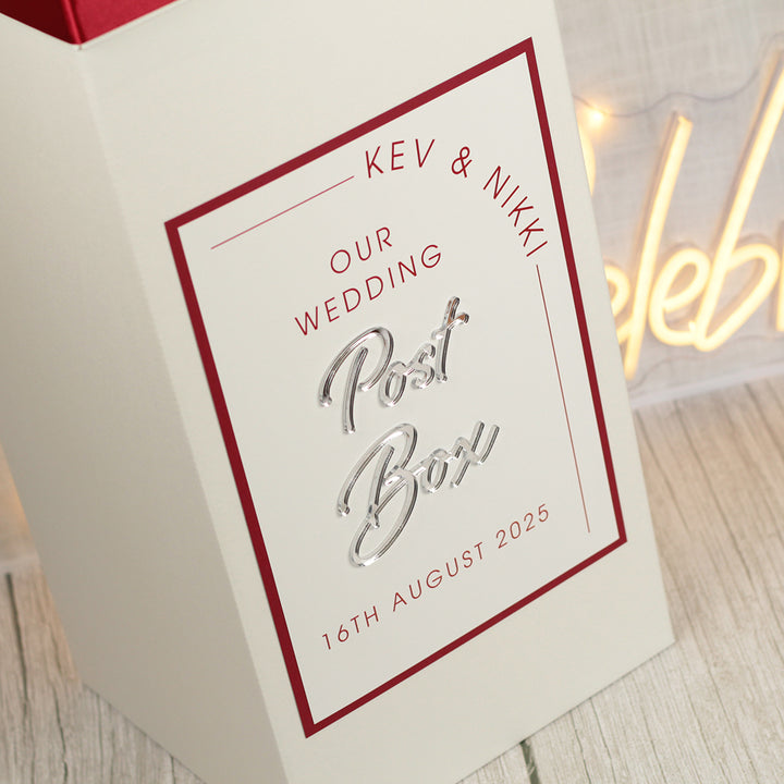 Modern Arch Wedding Card Post Box