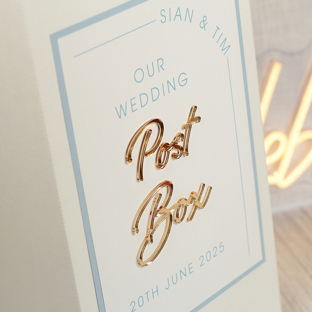 Modern Arch Wedding Card Post Box