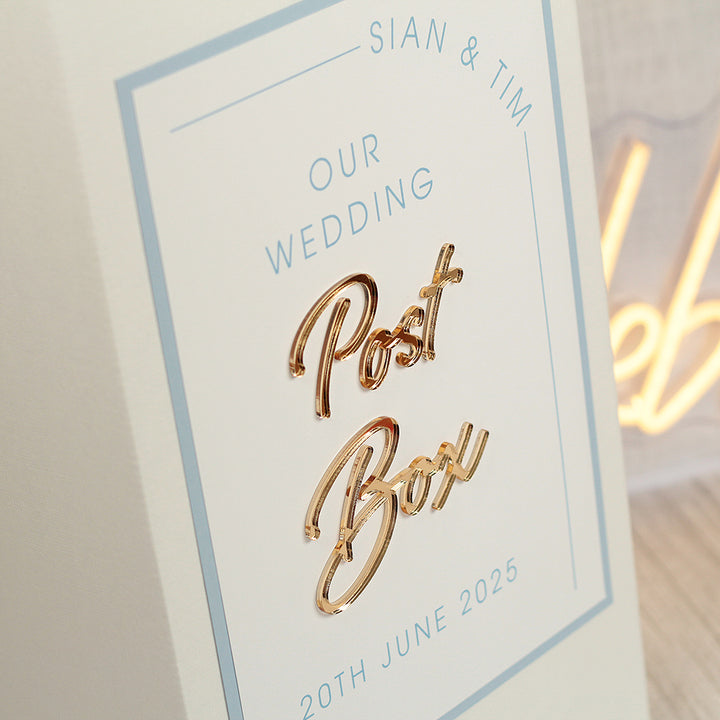 Modern Arch Wedding Card Post Box
