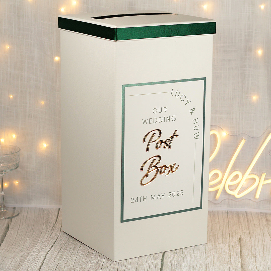 Modern Arch Wedding Card Post Box